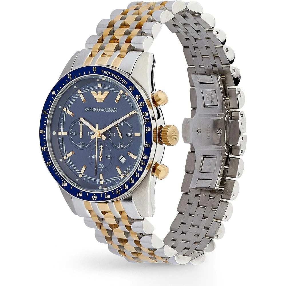 Emporio Armani AR6088 Chronograph Quartz Stainless Steel Chain Men’s Watch