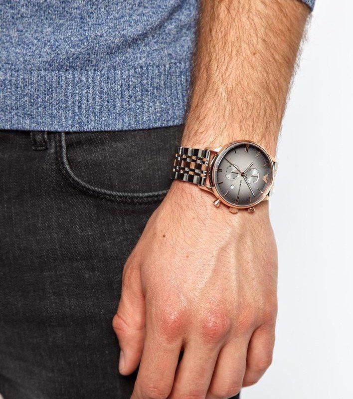 Emporio Armani AR1721 Chronograph Quartz Stainless Steel Chain Men’s Watch