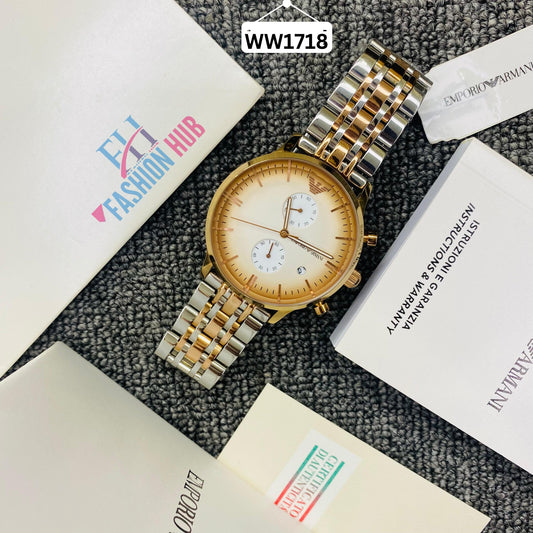 Emporio Armani AR1721 Chronograph Quartz Stainless Steel Chain Men’s Watch