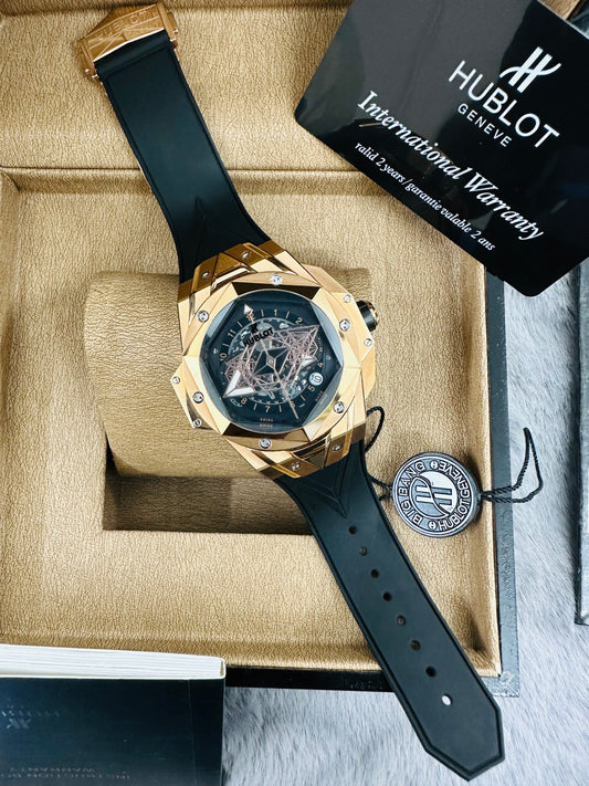 Hublot Big Bang 1427874 Limited Edition Quartz Chronograph Stainless Steel Men’s Fashionable Watch