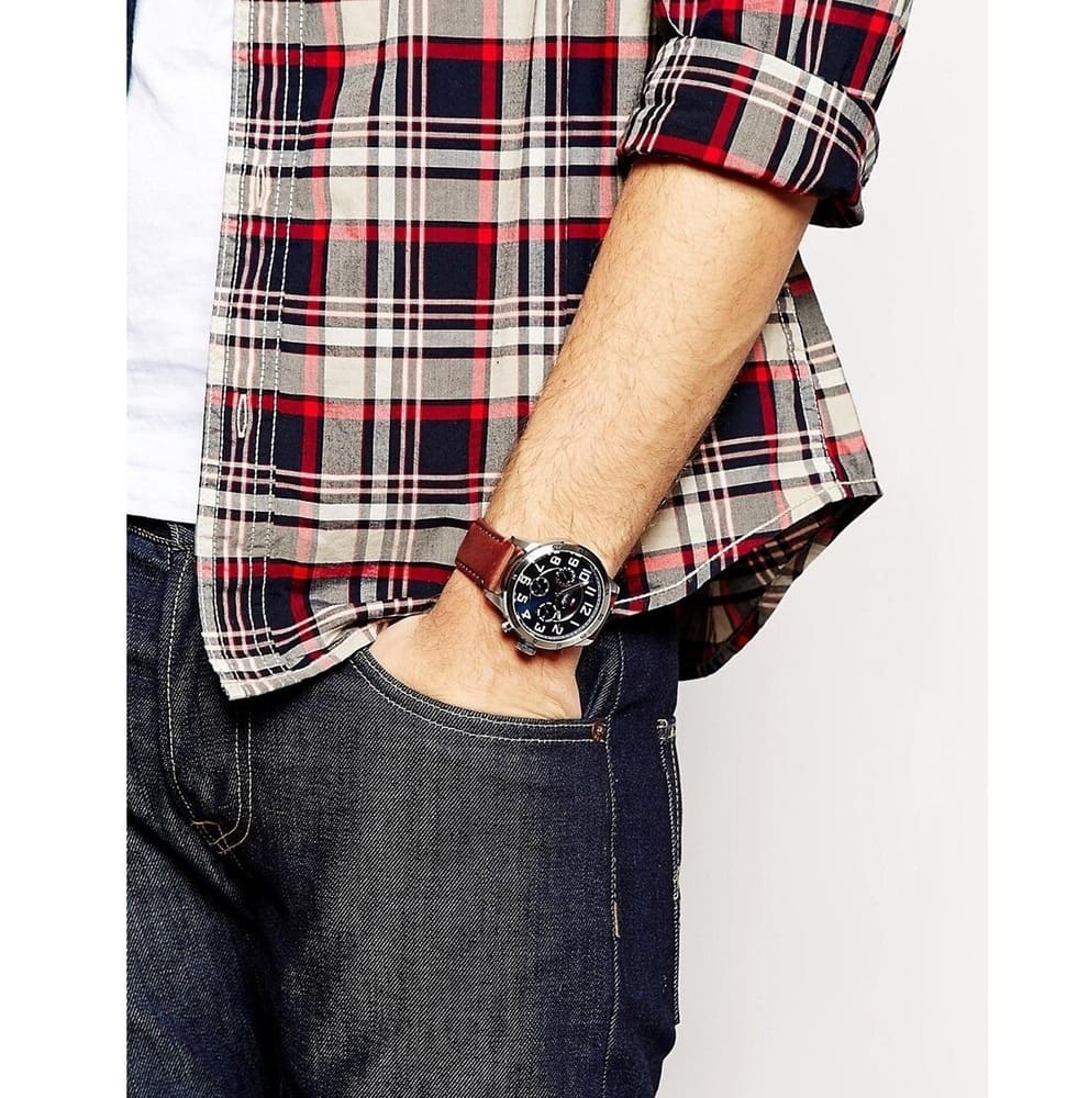 Tommy Hilfiger 1791066 Chronograph Quartz Genuine Leather Strap Men’s Watch