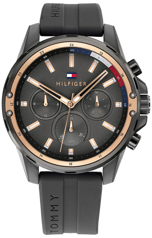Tommy Hilfiger 1791792 Chronograph Quartz Silicon Strap Men’s Watch