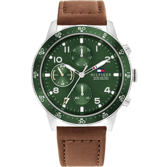 Tommy Hilfiger 1791948 Chronograph Quartz Genuine Leather Belt Men’s Watch