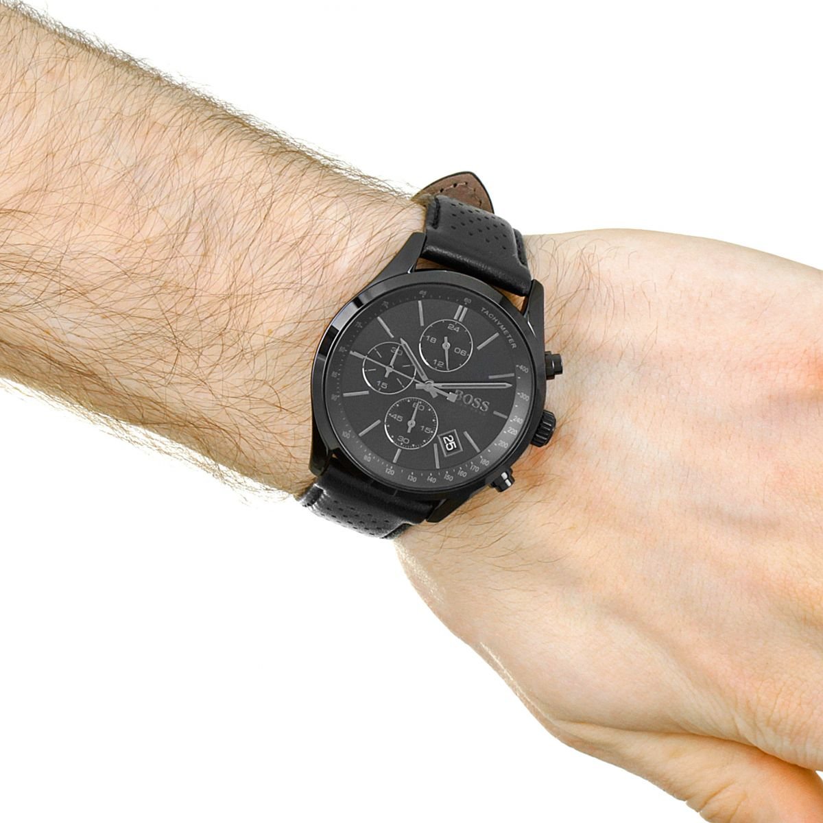 Hugo Boss HB1513474 Chronograph Quartz Genuine Leather Strap Men’s Watch