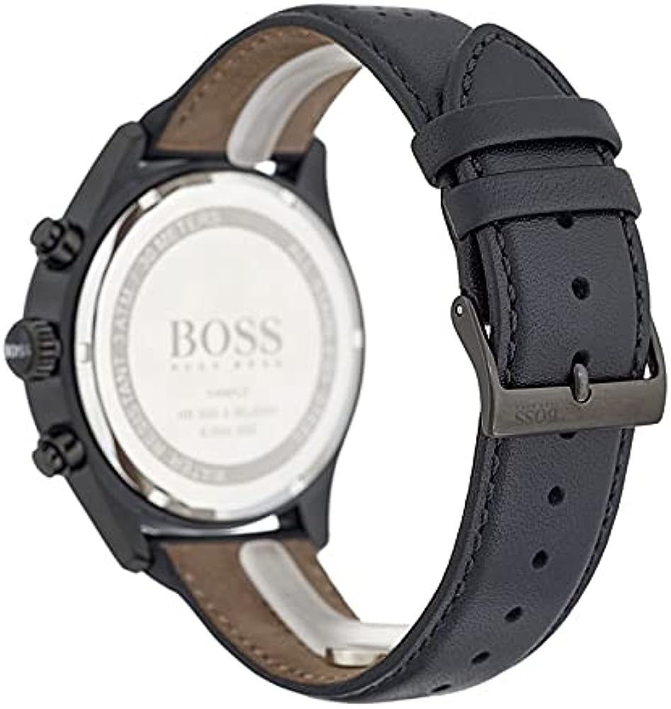Hugo Boss HB1513474 Chronograph Quartz Genuine Leather Strap Men’s Watch