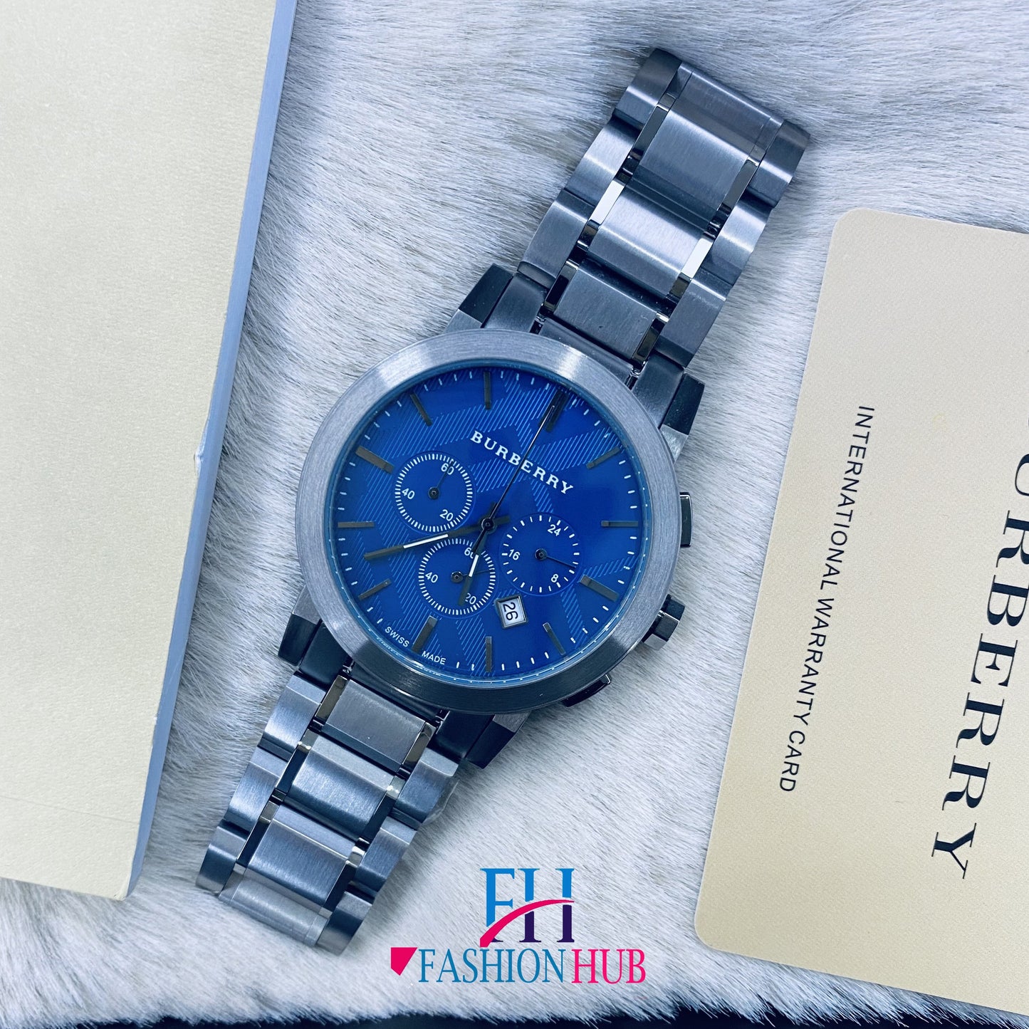 Burberry BU9354 Chronograph Quartz Stainless Steel Chain Men’s Watch