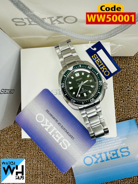 Seiko Prospex 55th Anniversary Captain Willard Limited Green Dial Stainless Steel Chain Men's Watch