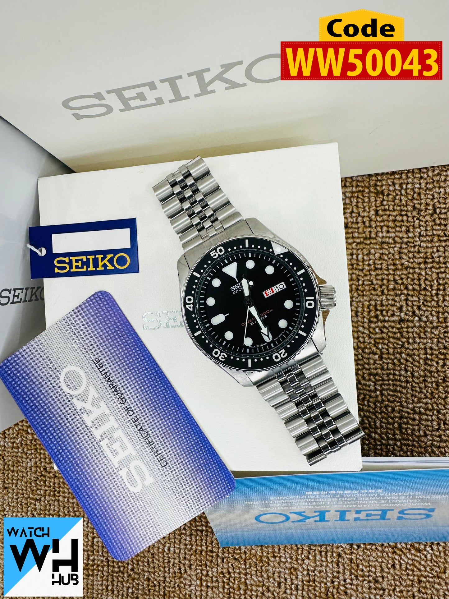 Seiko 5 Sports SBSA009 Automatic Stainless Steel Jubilee Chain Men's Watch