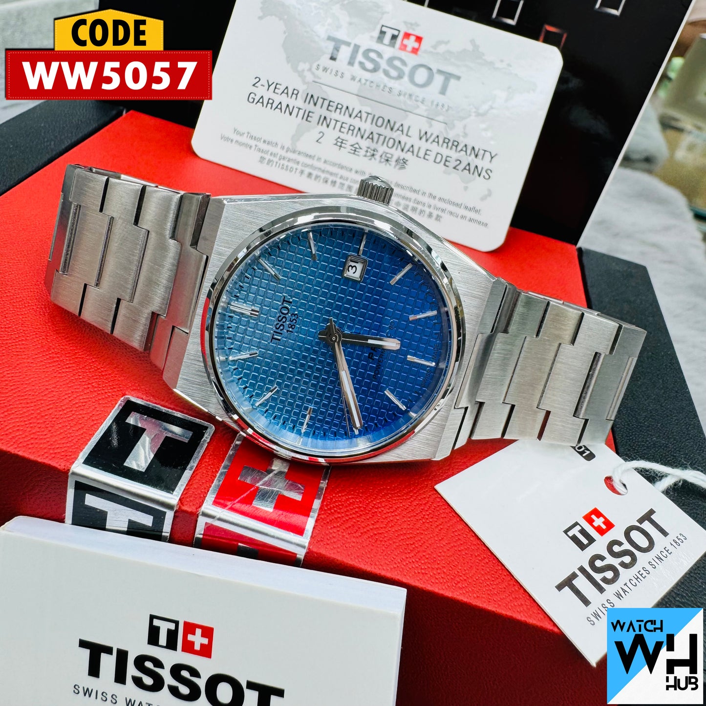 Tissot PRX T125617 A Chronograph Quartz Stainless Steel Men’s Watch Gradient