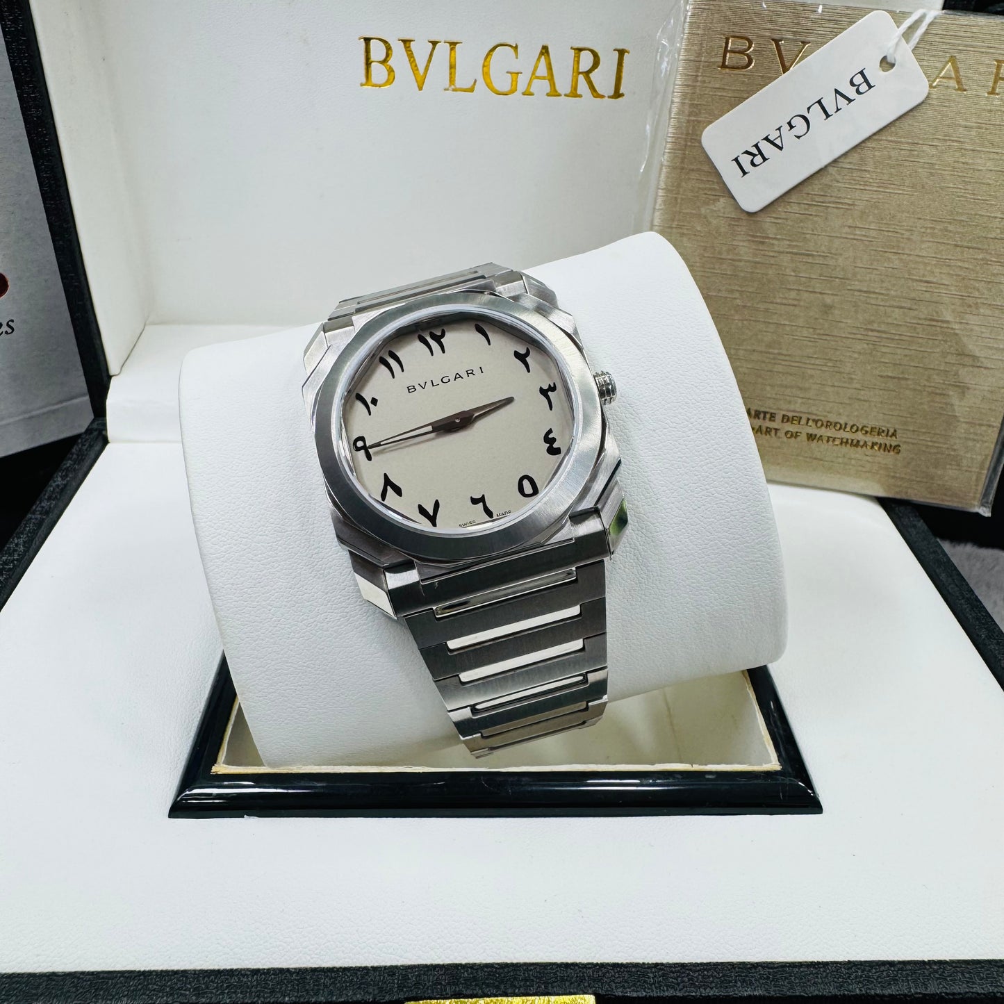 Bvlgari Octo Solotempo Grey Dial Automatic Stainless Steel Chain Men’s Watch