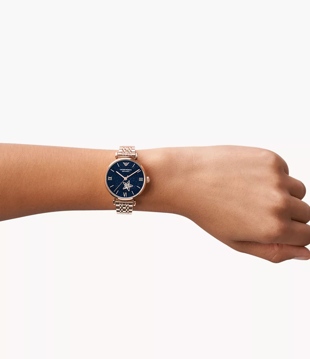Emporio Armani AR60043  Automatic Blue Dial Women's Watch