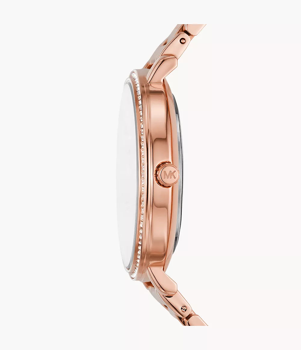 Michael Kors MK4595 Three-Hand Rose Gold Quartz Stainless Steel Women’s Watch