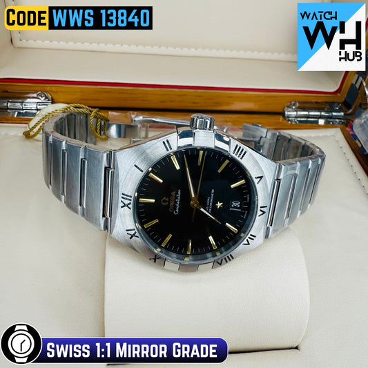Omega Constellation Automatic Black Dial Customized 41mm Swiss 1:1 Mirror Grade Men’s Watch