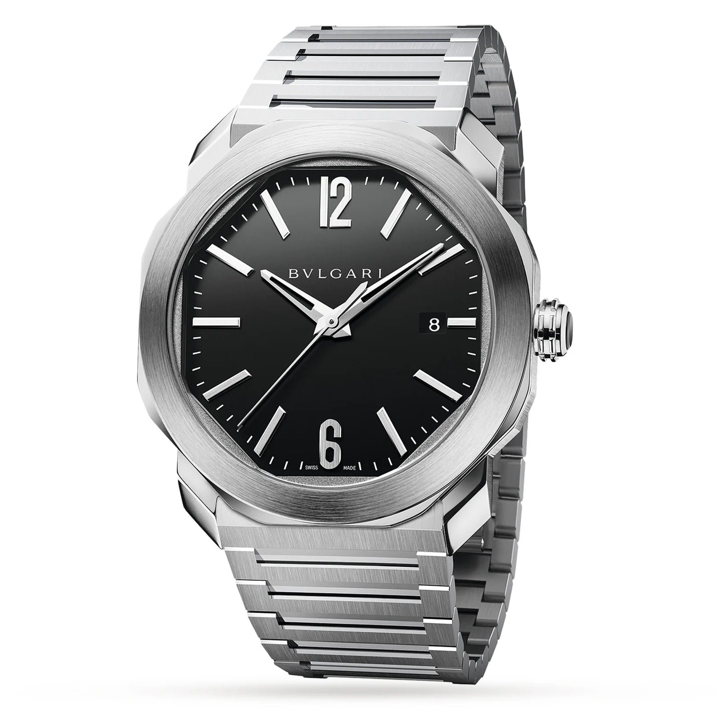 Bvlgari Octo Roma 102704 41mm Swiss Grade Stainless Steel Chain Men’s Watch
