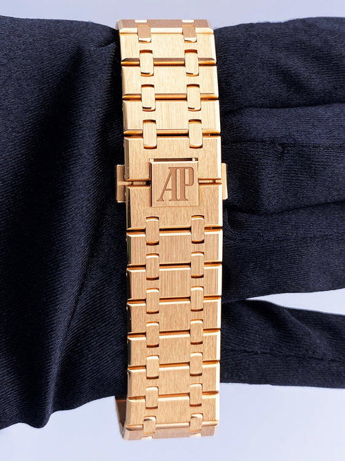 Audemars Piguet Royal Oak Rose Gold 41mm Black Index 15400OR.OO.1220OR.01 Automatic Swiss Grade Men’s Watch