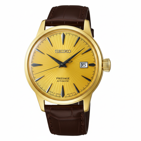 Seiko Presage SRPB44J1 "Cocktail Time" Automatic Stainless Steel Genuine Leather Strap Men’s Watch