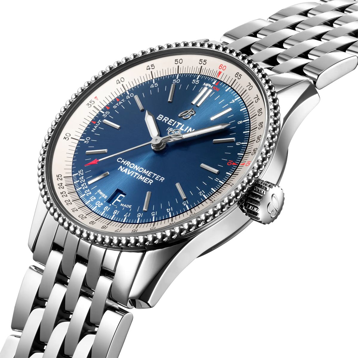 Breitling Navitimer 38 (ref. A17325211C1A1) 38mm Automatic Blue Dial 1:1 Swiss Grade Men's Watch