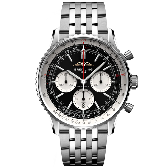 Breitling Navitimer B01 ( ref. AB0138211B1A1 ) Chronograph "Reverse Panda" Automatic 43mm 1:1 Swiss Grade Men's Watch