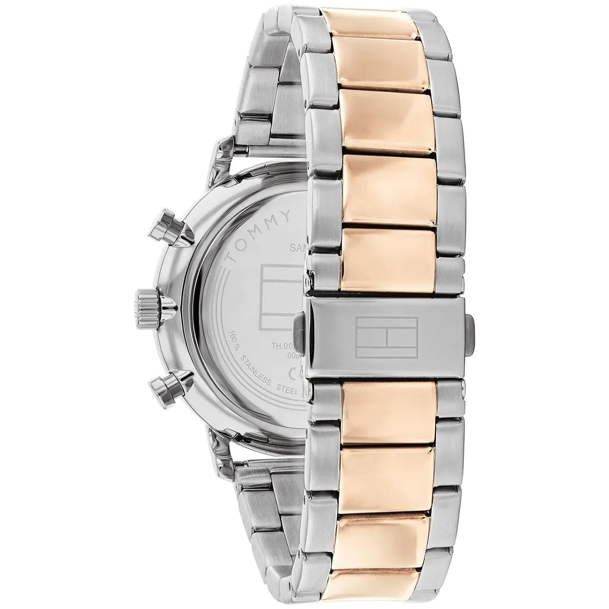 Tommy Hil-figer LEGEND TH1710570 Quartz Skeleton Dual-Tone Stainless Steel Chain Men’s Watch