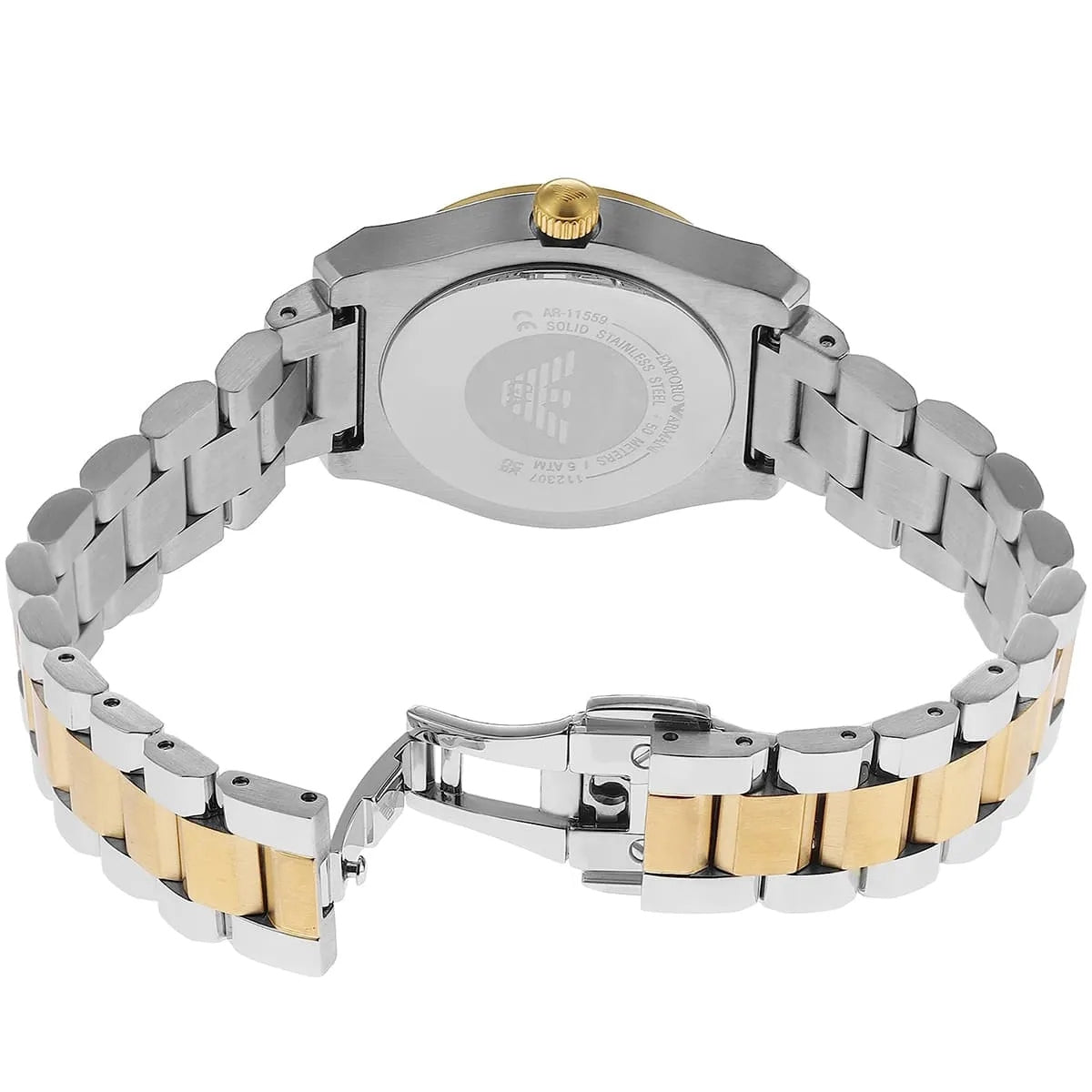 Emporio Armani AR11559 Quartz Mother-of-Pearl Dial Stainless Steel Chain Lady’s Watch