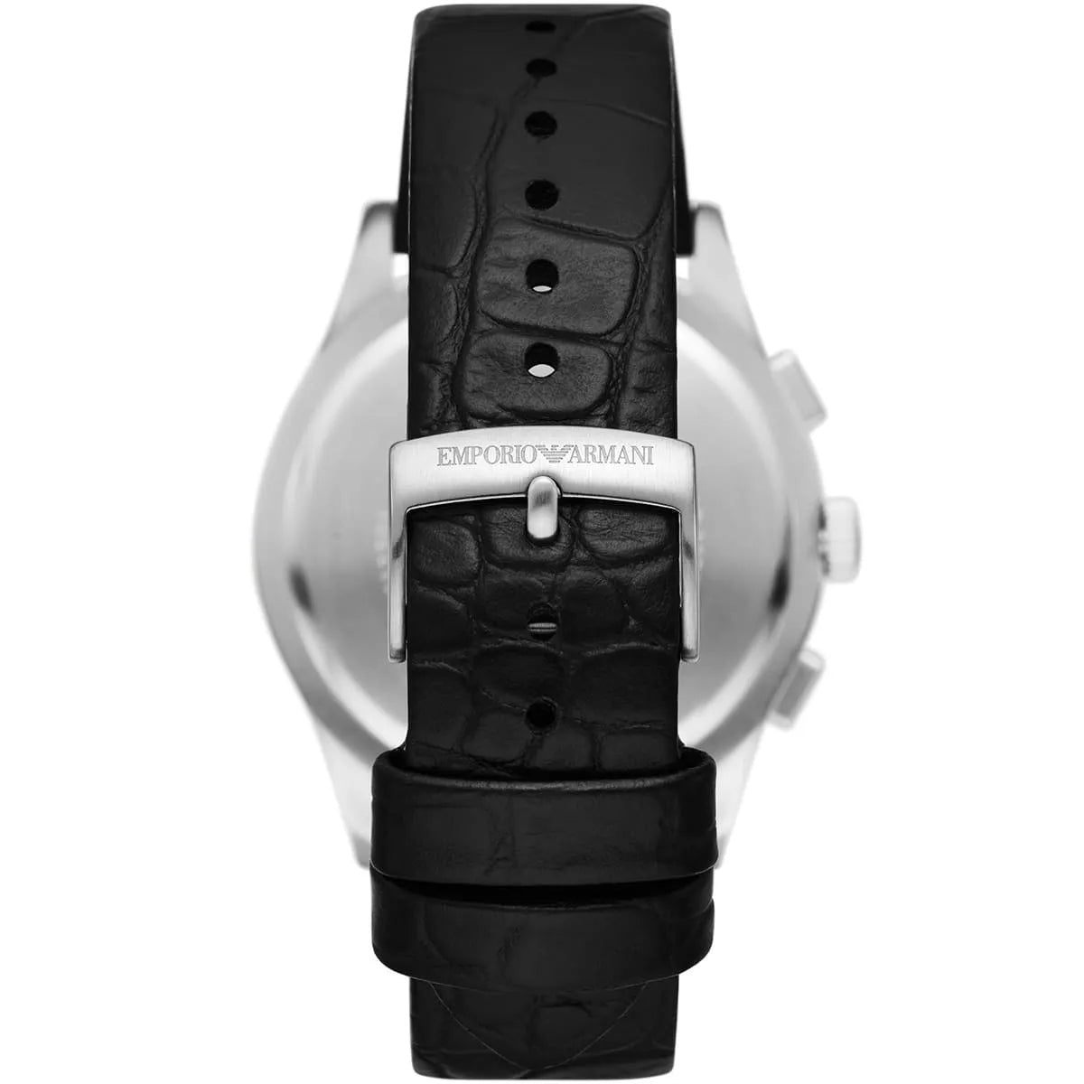 Emporio Armani AR11530 Chronograph Quartz Black Dial Genuine Leather Belt Men’s Watch