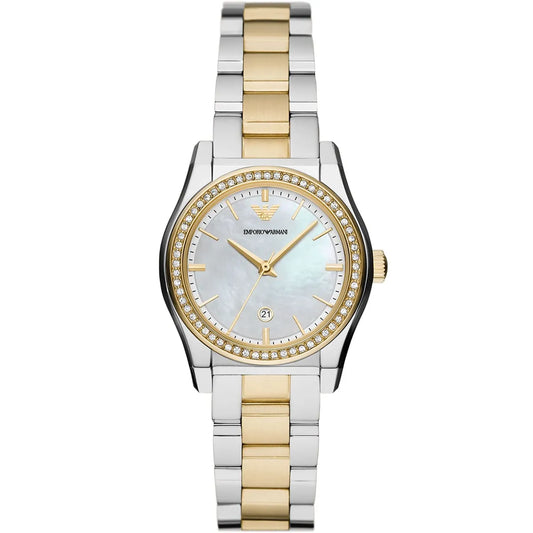 Emporio Armani AR11559 Quartz Mother-of-Pearl Dial Stainless Steel Chain Lady’s Watch