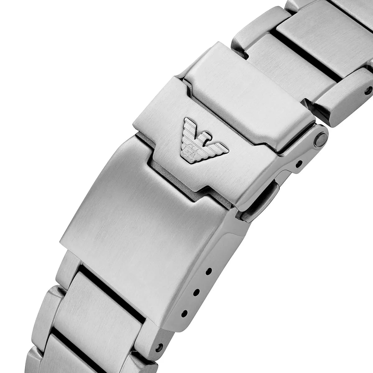 Emporio Armani World Explorer AR11681 Chronograph Quartz Blue Dial Stainless Steel Chain Men’s Watch