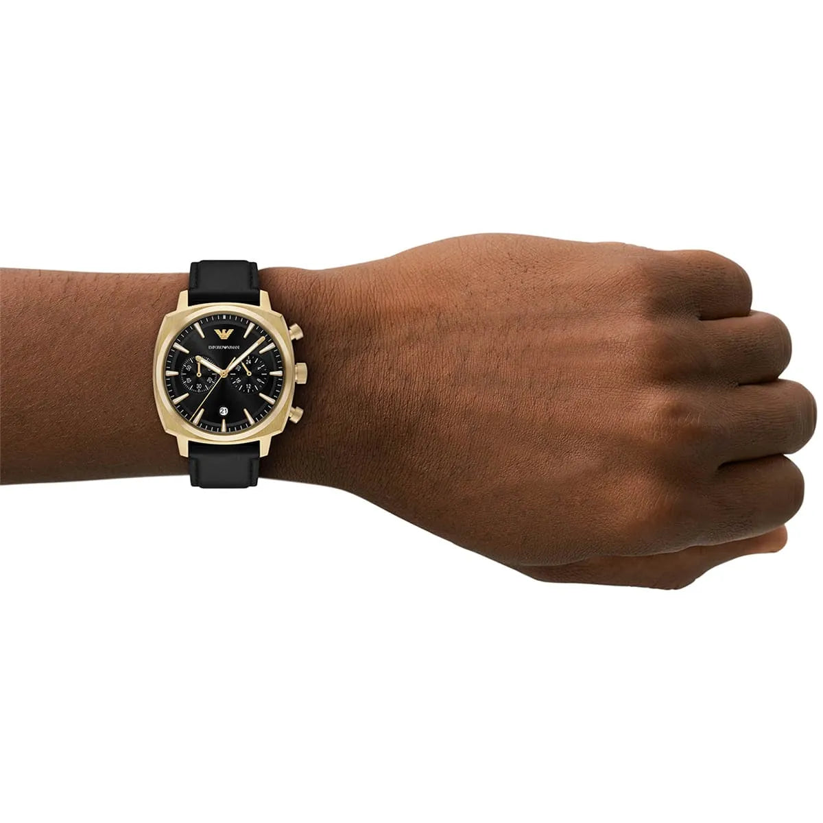 Emporio Armani Carlo AR11690 Chronograph Quartz Stainless Steel Genuine Leather Strap Men's Watch