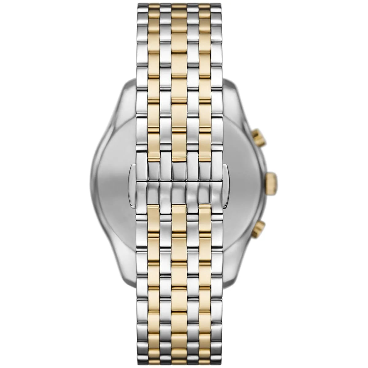Emporio Armani Antonio AR11713 Chronograph Quartz Two-Tone Black Dial Stainless Steel Chain Men’s Watch