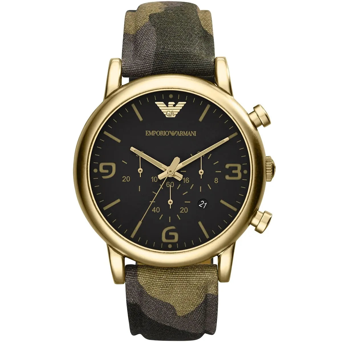 Emporio Armani AR1815 Chronograph Quartz Camouflage Canvas Men’s Watch