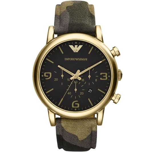 Emporio Armani AR1815 Chronograph Quartz Camouflage Canvas Men’s Watch