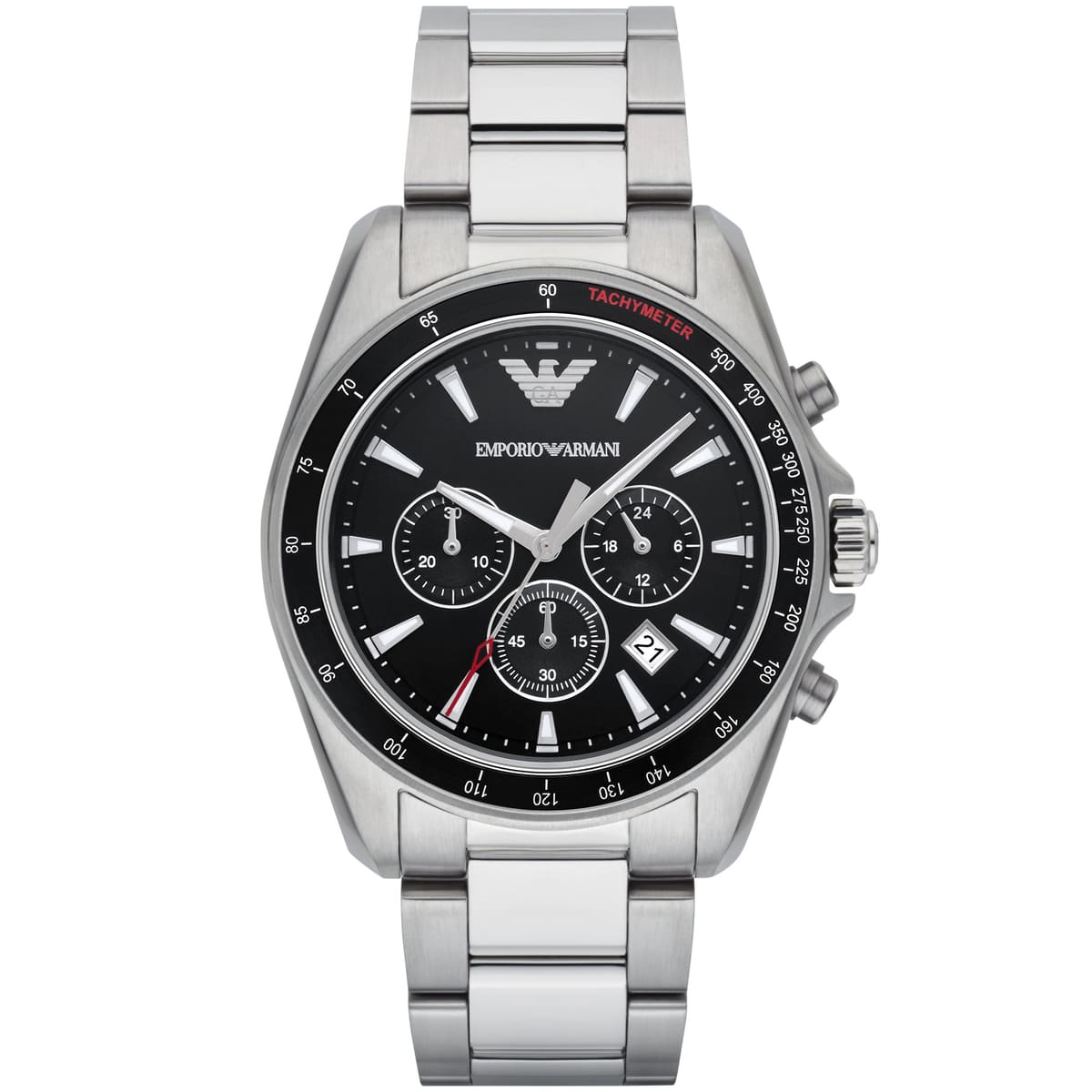 Emporio Armani AR6098 Chronograph Quartz Stainless Steel Chain Men’s Watch