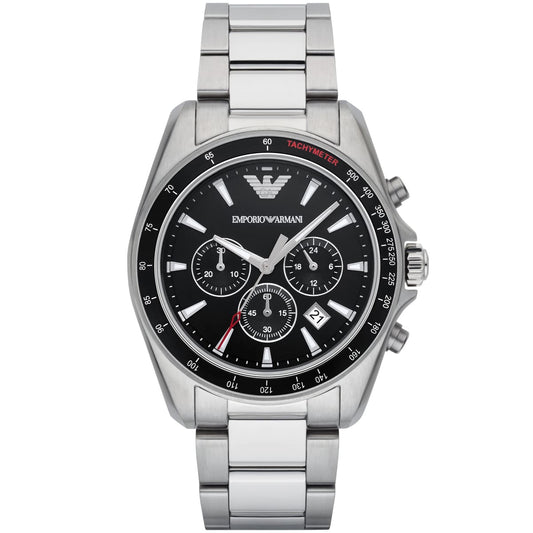 Emporio Armani AR6098 Chronograph Quartz Stainless Steel Chain Men’s Watch