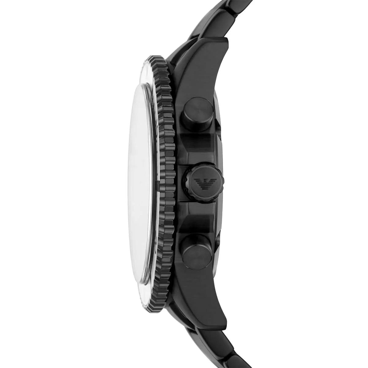 Emporio Armani Diver AR80050 Chronograph Quartz Black Dial Stainless Steel Chain Men’s Watch
