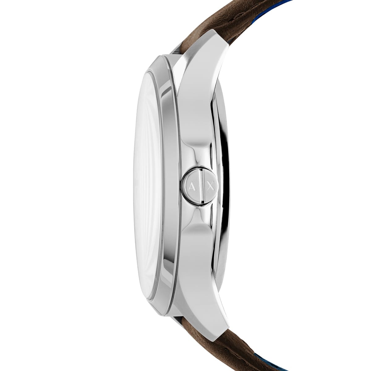 Armani Exchange Hampton AX2187 Quartz White Dial Genuine Leather Strap Men’s Watch