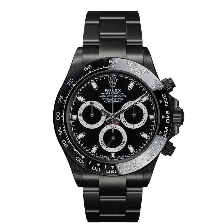 Rolex Daytona Full Black With Black Dial Oyster Perpetual Automatic Stainless Steel Chain Men’s Watch