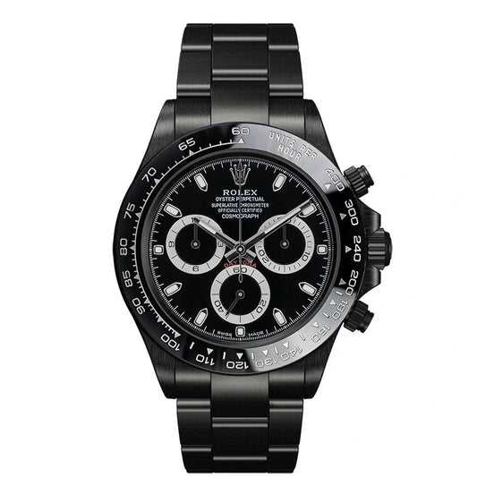 Rolex Daytona Full Black With Black Dial Oyster Perpetual Automatic Stainless Steel Chain Men’s Watch