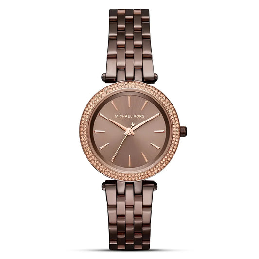 Michael Kors Darci MK3553 Quartz Full Bronze-Tone Stainless Steel Chain Ladies Watch
