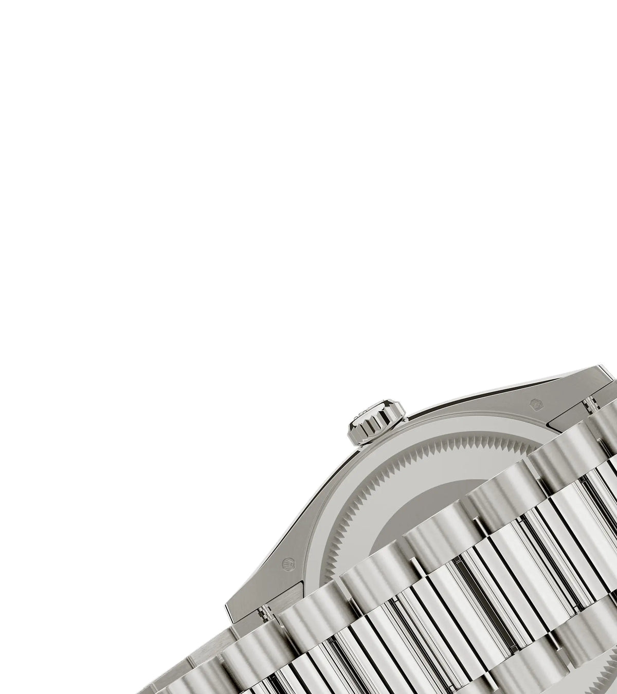 Rolex Day-Date 36mm Oyster Silver Tone ( ref. m128239-0023 ) Automatic "Ombré Blue Dial" President Bracelet 1:1 Swiss Grade Unisex/Men's Watch