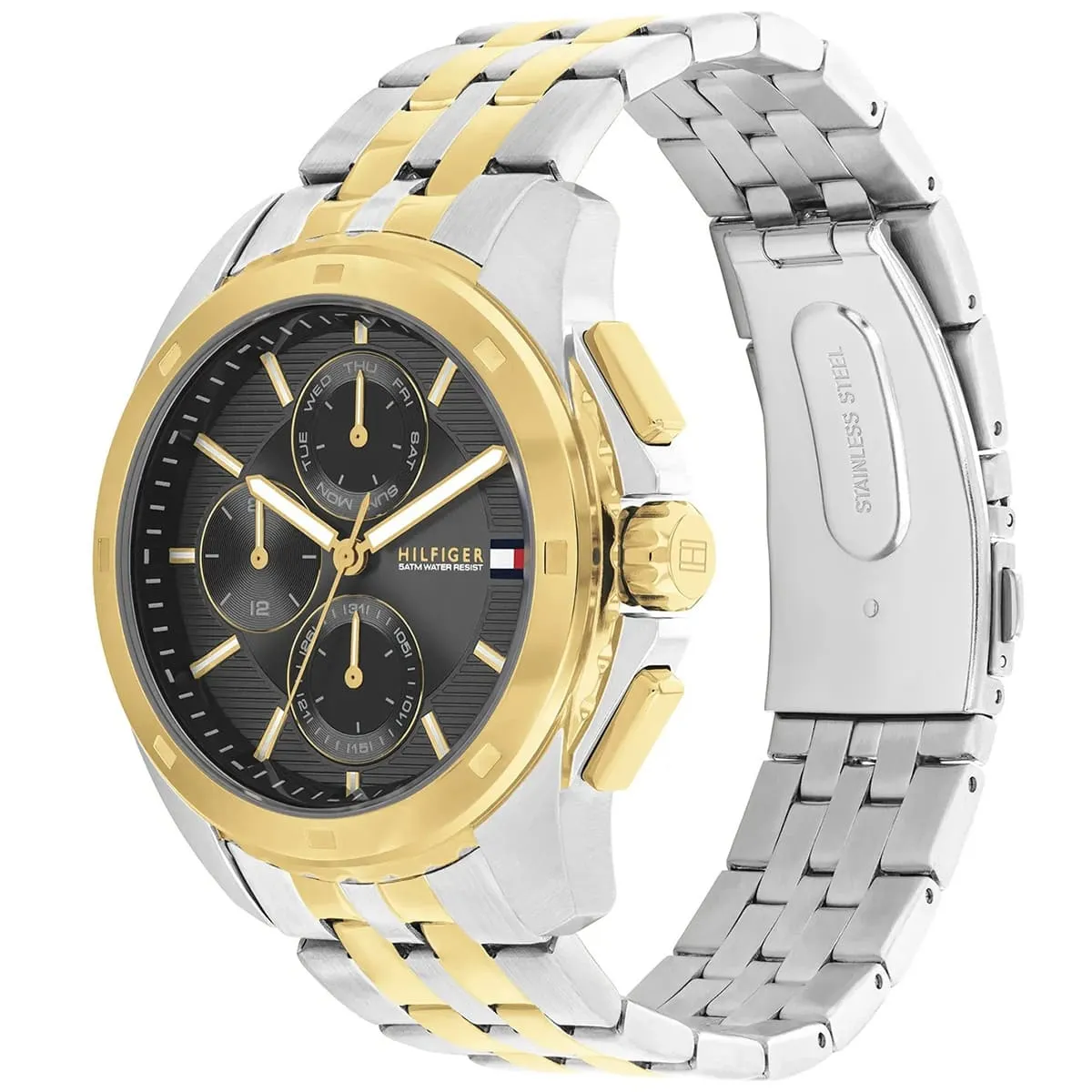 Tommy Hilfiger Walker 1710621 Chronograph Quartz Two-Tone Stainless Steel Chain Men’s Watch