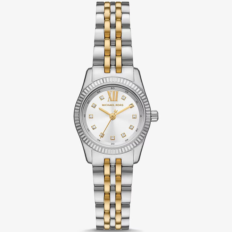 Michael Kors Lexington Pavé MK4740 Quartz White Dial Stainless Steel Chain Ladies Watch