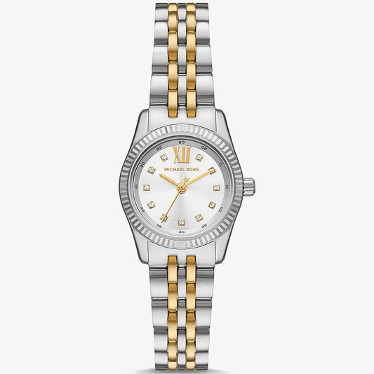 Michael Kors Lexington Pavé MK4740 Quartz White Dial Stainless Steel Chain Ladies Watch