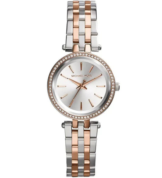 Michael Kors Petite Darci MK3298 Quartz Two-Tone Stainless Steel Chain Ladies Watch