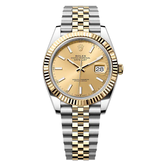 Rolex Datejust Golden Dial Oyster Perpetual Automatic Stainless Steel Chain Men’s Watch