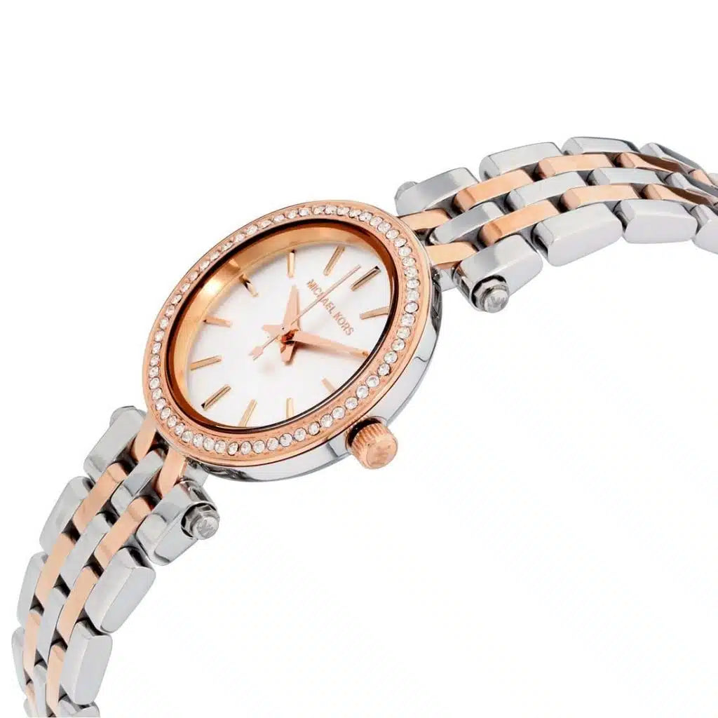 Michael Kors Petite Darci MK3298 Quartz Two-Tone Stainless Steel Chain Ladies Watch