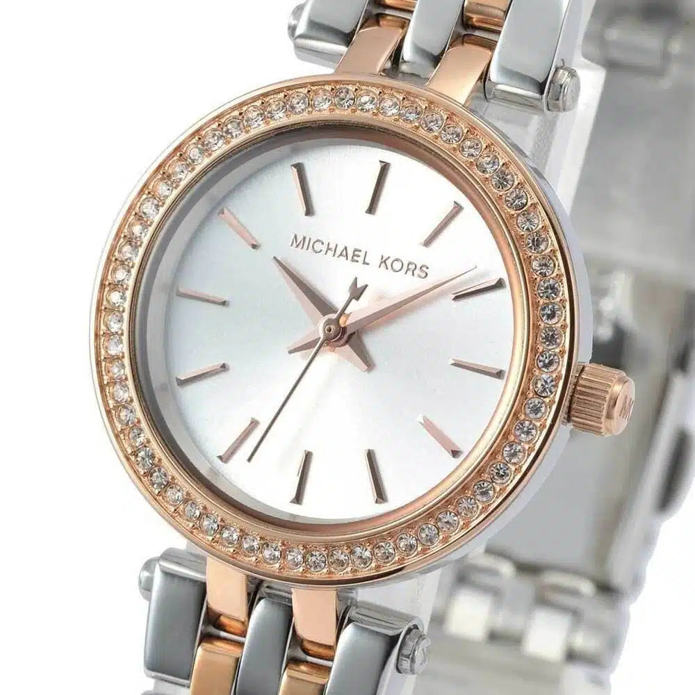 Michael Kors Petite Darci MK3298 Quartz Two-Tone Stainless Steel Chain Ladies Watch