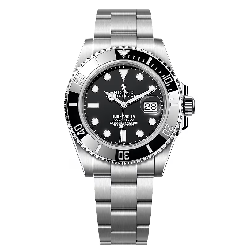 Rolex Submariner Date Automatic Stainless Steel Silver Case Black Dial Men’s Chain Watch