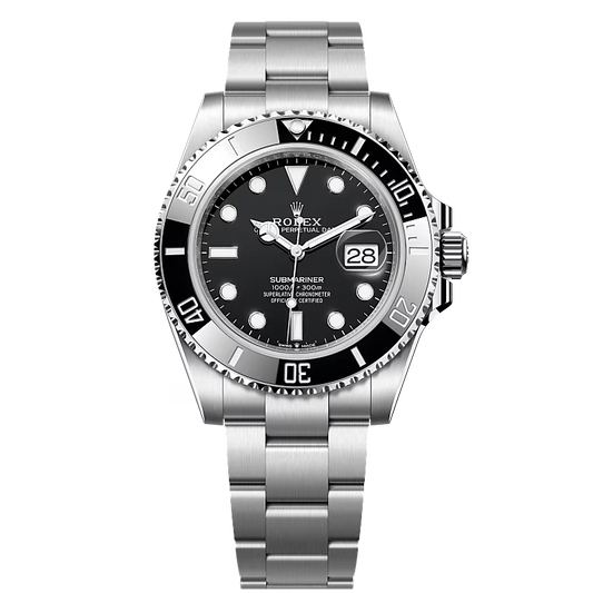 Rolex Submariner Date Automatic Stainless Steel Silver Case Black Dial Men’s Chain Watch