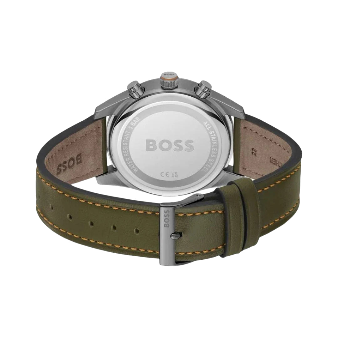 Hugo Boss HB1514148 Chronograph Quartz Genuine Leather Strap Men’s Watch