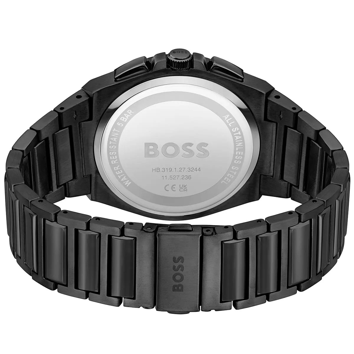 Hugo Boss Steer Chrono Horloge HB1514043 Chronograph Quartz Stainless Steel Chain Men’s Watch